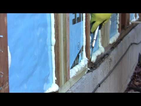 how to fasten foam board insulation