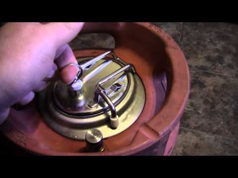 how to release pressure on a pin lock keg