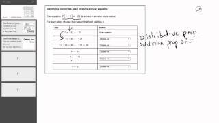 properties in an equation