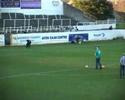 half time penalty shoot out between bath supporters and the south of england northern ireland supporters' club.