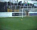 half time penalty shoot out between bath supporters and the south of england northern ireland supporters' club.
