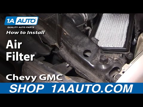 How To Install Replace Air Filter Chevy GMC S10 Blazer Jimmy Pickup 4.3L 92-07 1AAuto.com