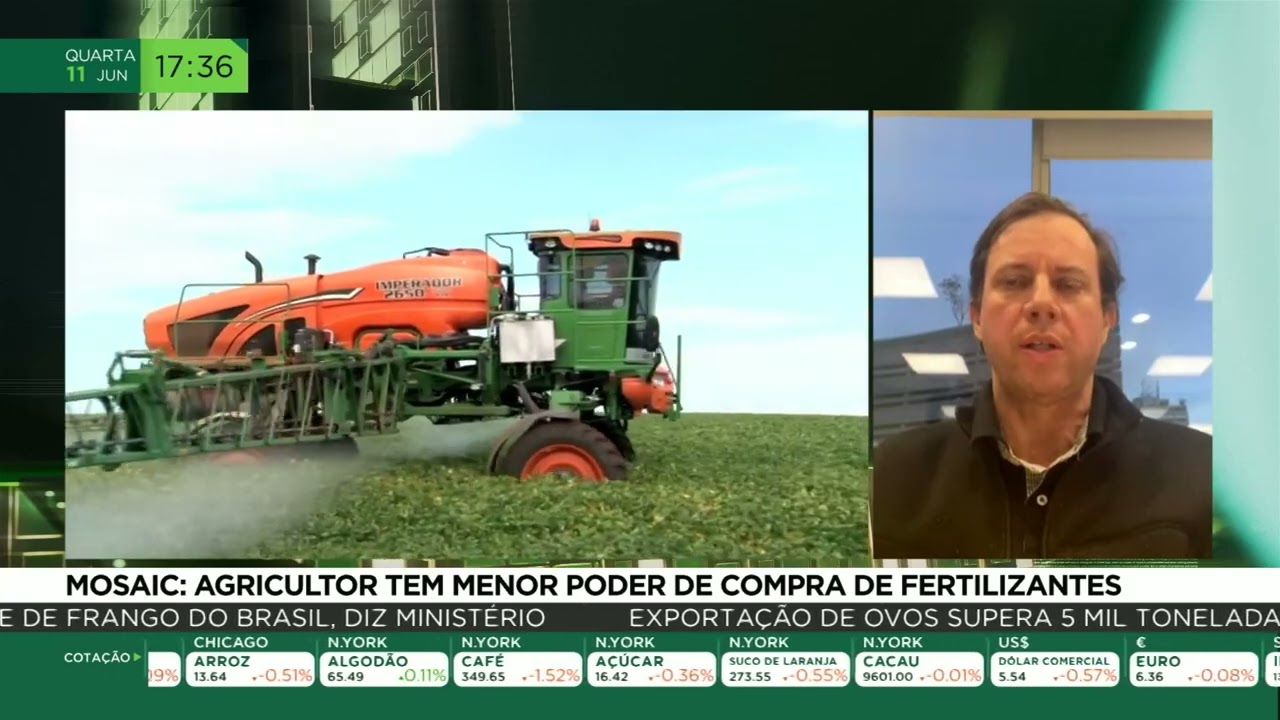 Mosaic: agricultor tem menor poder de compra de fertilizantes