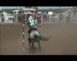 pole bending - five excellent high school competitors - Ks