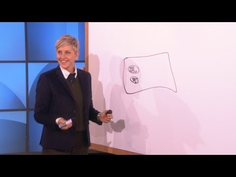 Ellen - With the help of a white board and a pen, Ellen mapped out your holiday seating arrangements... relatives, snakes and all.