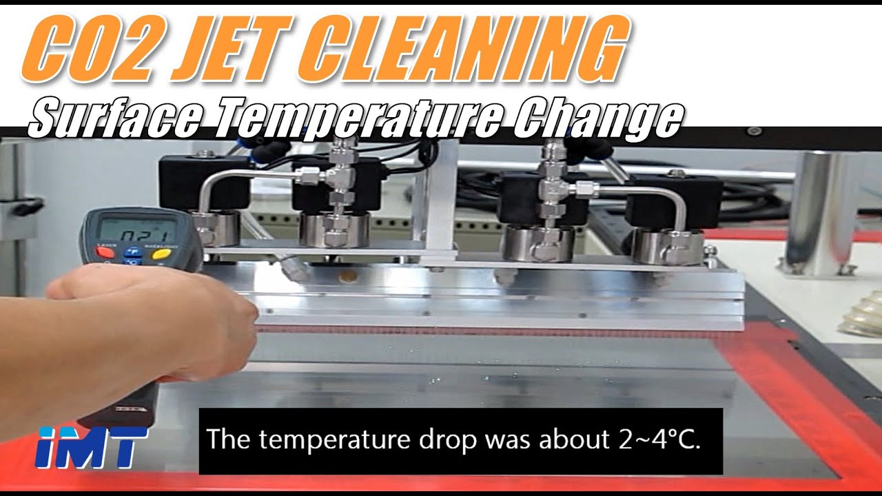 17. CO₂ MicroJet Cleaner(CO₂ 마이크로젯세정기)_Surface Temperature Change(표면온도변화 측정)