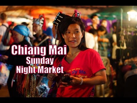 VIDEO: Sunday Night Walking Market in Chiang Mai
