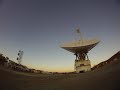Time-lapse video of Goldstone's 70-meter dish tracking a target