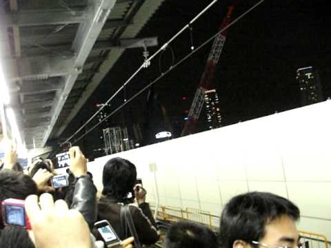 最終日 寝台急行 銀河号 東京行き 大阪駅入線前の様子