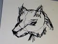 how to draw wolf\