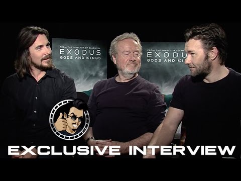 Christian Bale, Ridley Scott, and Joel Edgerton Interview - Exodus: Gods and Kings (HD) 2014
