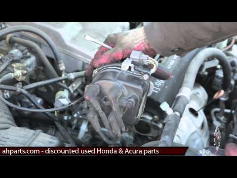 How to install / change a distributor 1997 1998 1999 2000 2001 Honda CRV REPLACEMENT REPLACE DIY FIX