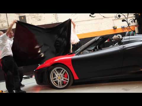wrapped - See a Ferrari F430 Spider transformed from rosso red to matt black by specialist vinyl wrapping firm Creative FX. You can find out more about Creative FX her...