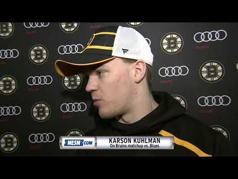 Video: Karson Kuhlman ahead of Bruins matchup in St. Louis