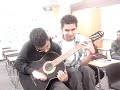 Dueting on one guitar Dueting on one guitar