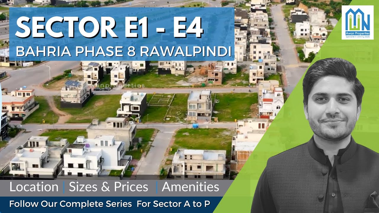 Sector E1 - E4 | Bahria Phase 8 | Bahria Town Rawalpindi | Complete Overview | Awan Properties