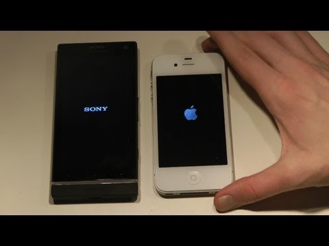 Sony Xperia S vs. Apple iPhone 4S Boot Up Test 2012 High-End Smartphones!
