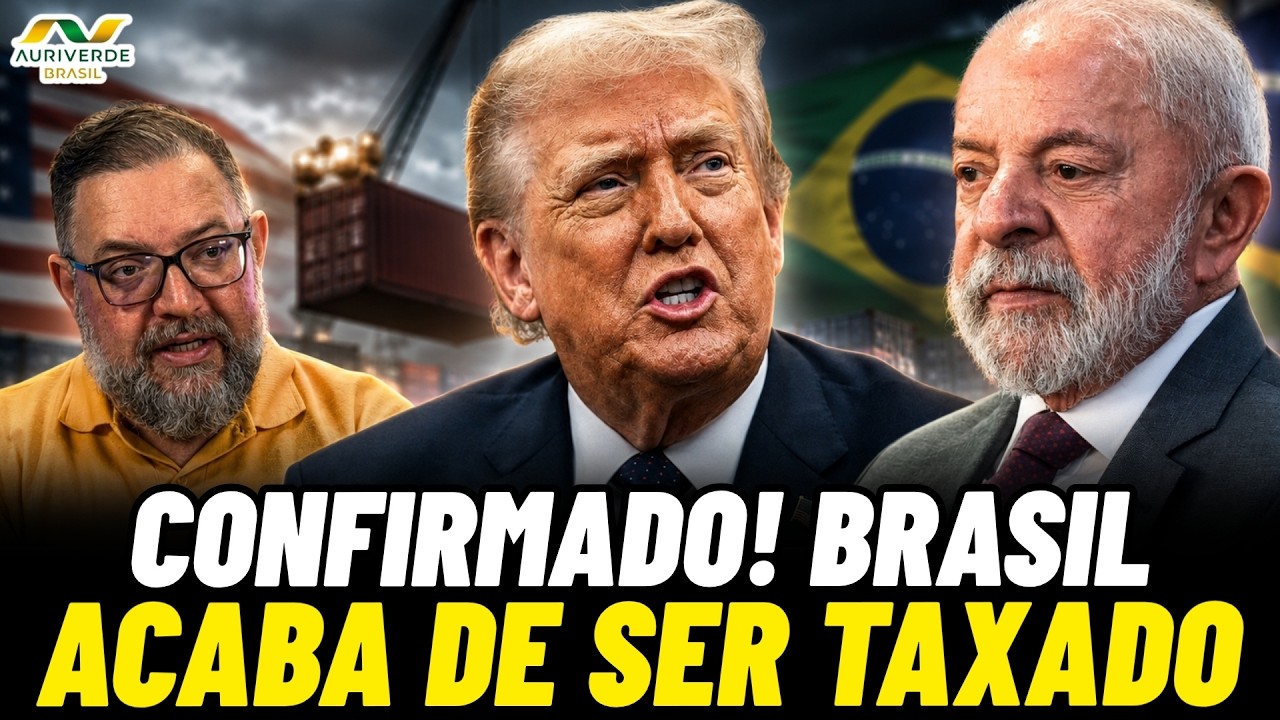 Donald Trump cumpre ameaça e taxa produtos do Brasil em 25%