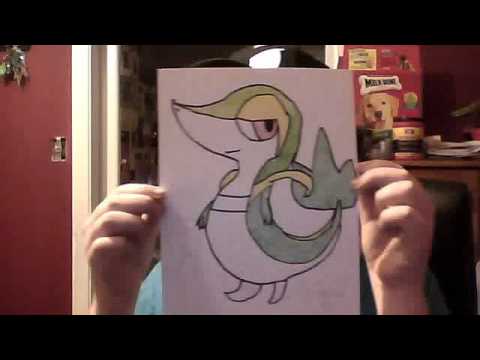 how to draw snivy