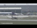 ✈[HD] WOW! HEAVY CROSSWIND LANDINGS WITH GUSTS UP TO 38 KNOTS @ Hamburg