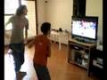 Coluzzi bros playing Wii sport