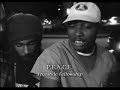 p.e.a.c.e. from freestyle fellowship does a cool freestyle after divine styler explains what freestyle is.