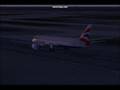 FS2004 British Airways Taking off at Miami Intl.