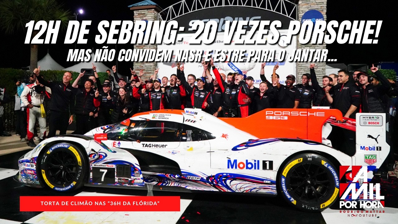 IMSA | PORSCHE VENCE AS "36H DA FLÓRIDA" E CLIMA PESA NA PENSKE ENTRE FELIPE NASR E KÉVIN ESTRE!