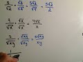 Rationalize the Denominator Rationalize the Denominator