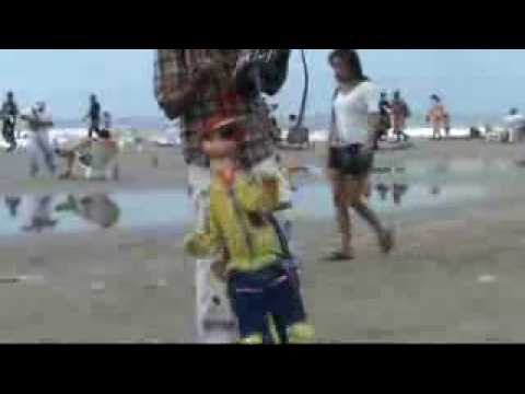 Titiritero en la playa