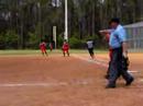 Gina Bondarenko hits a line drive and a RBI.