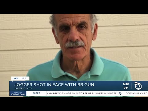 Jogger shot in face with BB gun in University City
