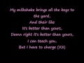 Milkshake with lyrics