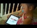 Grace helping introduce our See Me Go Potty app
