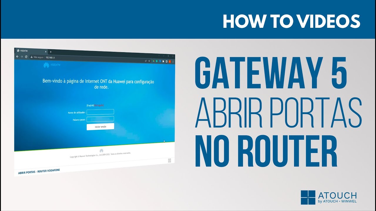 Abrir portas no router