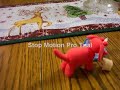 Stop motion Elephant likes tootside roll