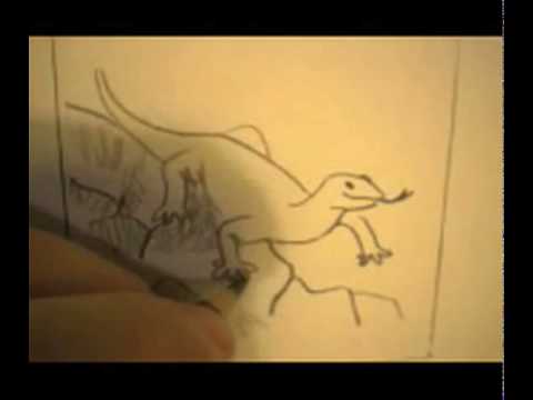 how to draw komodo dragon