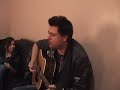 Comedians Anjelah Johnson, Aaron Therol (guitar), Mike E. Winfield, and Chris Storin Backstage in the greenroom improving a song before the show...