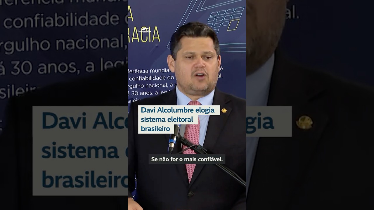 Davi Alcolumbre elogia sistema eleitoral brasileiro #shorts