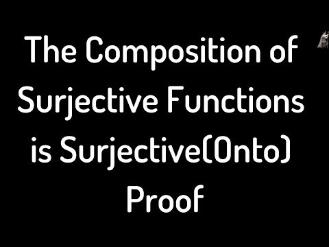 how to prove something is surjective