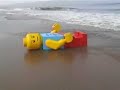 Giant Lego Man washed ashore in Zandvoort