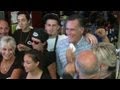 Mitt Romney's Face vs. Wiping By Stranger With Napkin