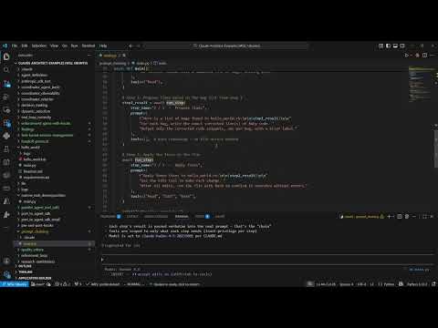 Claude Certified Architect - Prompt Chaining Follow Along