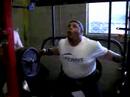 Treston Shull 695lb Camberd bar box squat off 16in box