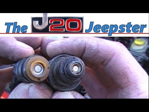 J20Jeepster replacing fuel injectors on Jeep XJ