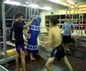 Muaythai basic kick