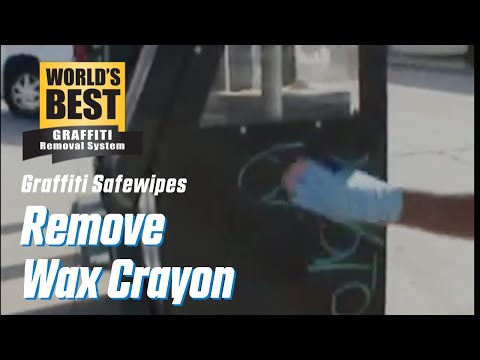 Wax Crayon on Powder Coated Newspaper Vendng Box # 2