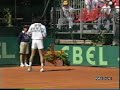 Tennis 1993 Coppa Davis Canè - Woodforde break 3-1 terzo set