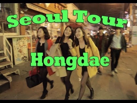 Seoul Tour: Hongdae at Night
