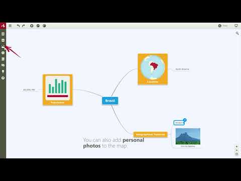 How to add images and videos to a mind
map